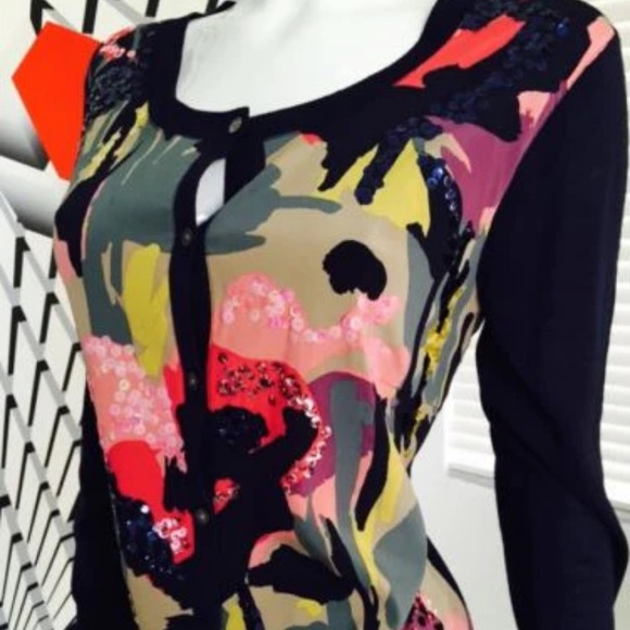 Dkny Sweaters - DKNY Sequence silk sweater